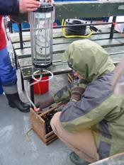 Ruttner water sampler, ruttner采水器現場照片