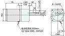 2GN100K 減速機(jī) 2IK6GN-C 減速電機(jī)組合的外形圖