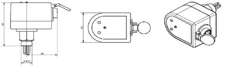 西門機電SEMEMRFS（Ex）型本安防爆熱式流量開關 外形尺寸 RFS-D-010ExH型