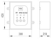 西門機電SEMEM DDKX-G掛壁式電動閥門控制箱外形尺寸圖