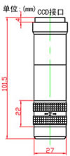 工業鏡頭尺寸圖