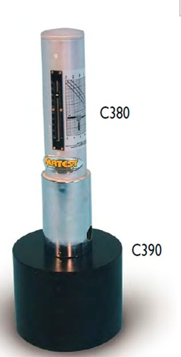 意大利MATEST C380混凝土回彈儀 混凝土建筑的無損檢測 混凝土的耐壓強度 高品質回彈儀   意大利MATEST一級代理  硬度計  C380混凝土回彈儀 廠家：意大利MATEST 型號：C380 用途：用于混凝土建筑的無損檢測，利用校正曲線可以即時檢測出混凝土的耐壓強度。  一、MATEST C380混凝土回彈儀簡介： 彈簧沖擊能量：0.225 mkg. (2,207 Joule 或Nm)。用于竣工混凝土建筑的無損檢測，利用配備的校正曲線圖能快速標示出混凝土的抗壓強度。  二、MATEST C380混凝土回彈儀特點： 適用于對抗壓強度在10-70N/sq.mm 的混凝土結構建筑的檢測。該回彈儀由Matest一手生產，全鋁質外殼，其精密的制造工藝和精選的零件保證了儀器高精準的測試結果，是市場上高品質的回彈儀。     三、MATEST C380混凝土回彈儀技術參數： 配備有校正曲線圖（N/mm2(Mpa) 值），打磨石，手提箱。 尺寸（含手提箱）：330x100x100 mm 重量：2 Kg C380-01 與C380完全一樣, 為滿足ASTM要求增加了PsI值的校正曲線圖。 C381 與C380類似，彈簧沖擊能量：0.735 mkg. (Joule 或Nm)。適用于檢測體積較小，較敏感和外層較薄的材料，甚至巖芯試件。  C390標定砧 規(guī)范: EN 12504:2 用于校準回彈儀，特種鋼合金材質。 尺寸:直徑150X320 mm. 重量：16 kg 注：規(guī)范要求回彈儀必須使用標定砧校準。 標準參數： - 在進行混凝土表面檢測前，使用標定砧校準，保證回彈儀讀數在廠家設置的量程之內。否則，清潔或調整回彈儀。 施密特回彈儀 C382 標準型號“N” 普通混凝土結構，沖擊能量：2.207 joule C383 “NR” 與C382相同,增加自動記錄沖擊值數據圖的裝置。 C383-01記錄紙卷（5筒）   上海榕申國際貿易有限公司為意大利MATEST的一級代理商，其他廠家的機器都從我們這里出，避免轉手幾次經銷過程中產生的利潤差價，價格優(yōu)惠，安裝、調試，現場培訓承諾，我公司對所售儀器設備均實行終身維護和供應維修所需要的零部件。 我司已與多家世界知名品牌的儀器廠家建立了長期戰(zhàn)略合作伙伴關系，包括：美國TSI、美國FLUKE、意大利MATEST、英國百靈達、美國HACH、美國AMPROBE、德國Lovibond、德國INFRATEC等，其中大部分品牌我公司為一級代理。 歡迎來電咨詢！！！ 